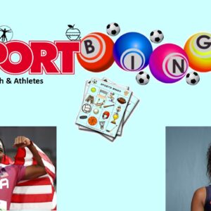 PowerPoint slide on athlete mental health bingo game