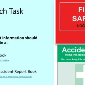 PowerPoint slide on key health and safety documents