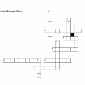 Worksheet - Group Dynamics Crossword (LO3: 3.1)