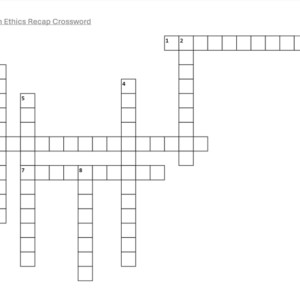 Worksheet - Research Ethics Crossword (LO3: 3.2)