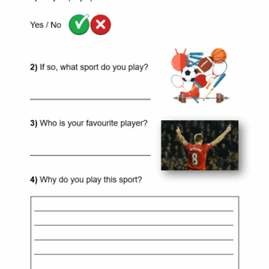 Worksheet - Why Do You Play Sport? (LO1: 1.1)