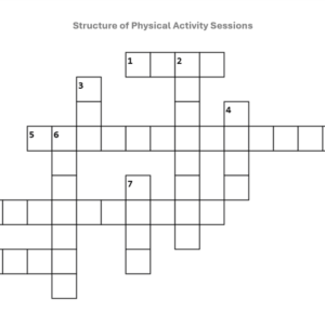 Worksheet - Structuring Activity and Adaptations Crossword (LO4: 4.1)