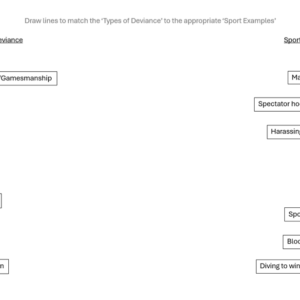 Worksheet - Types of Deviance in Sport Matching (LO3: 3.1)